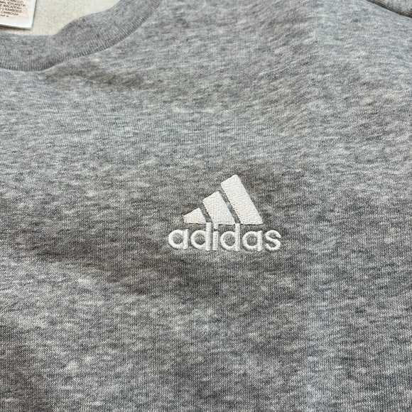 NWT Adidas Grey 3 Stripe Sweatshirt sz L - Picture 6 of 11